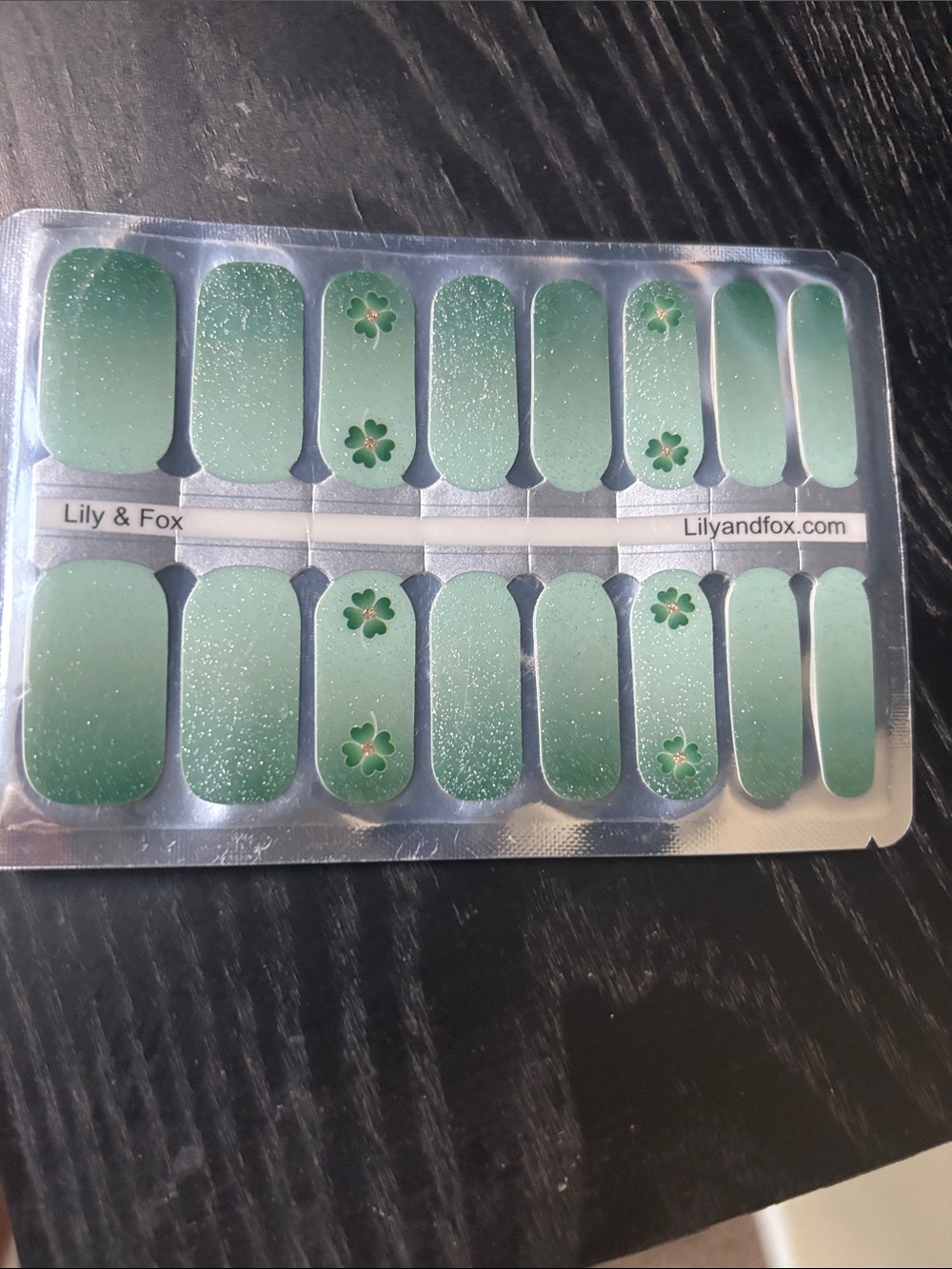 Lily & Fox Nail Wraps - Shamrock Green Accent